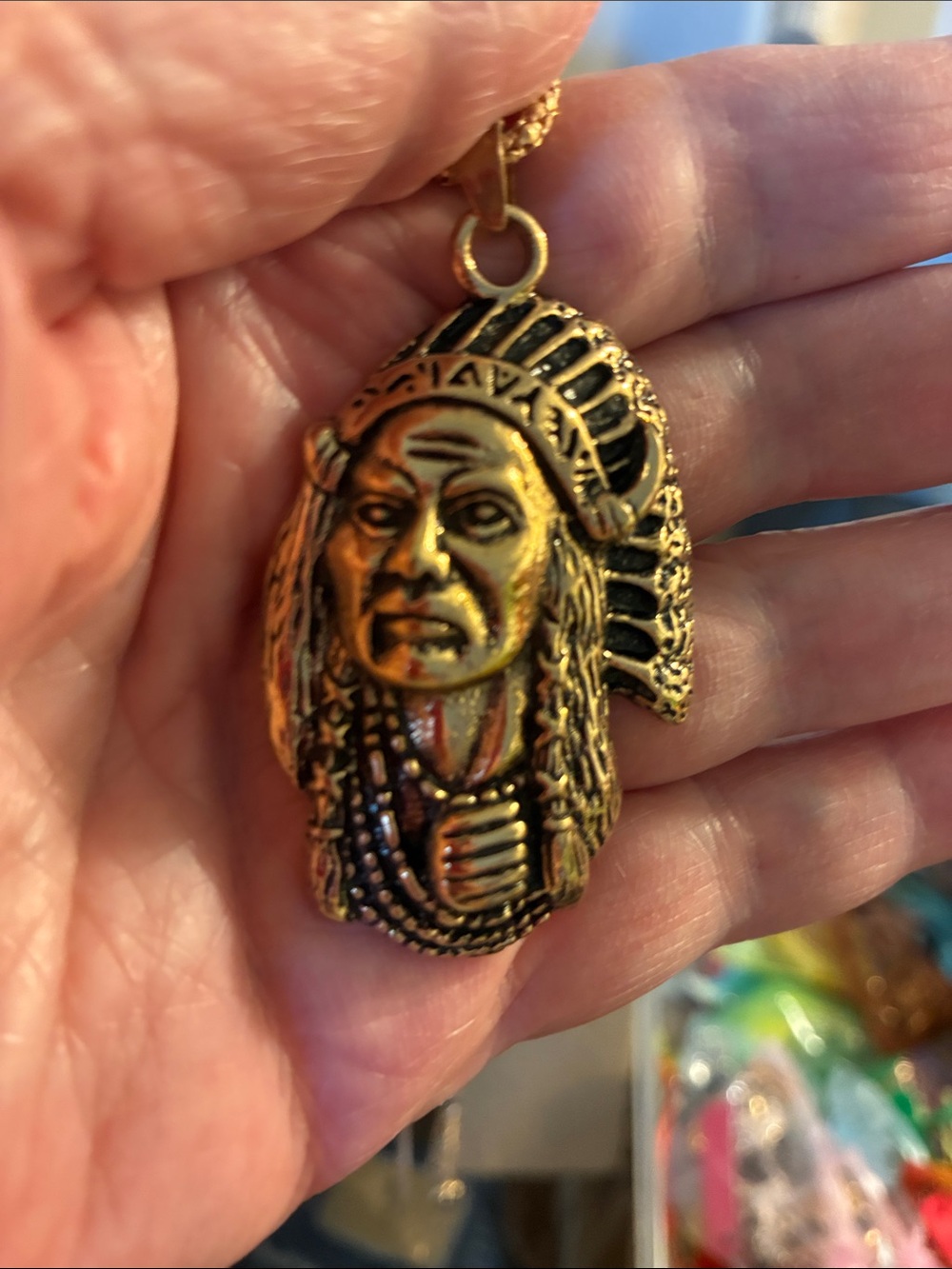 Native Chief Pendant Necklace - Women Jewelry